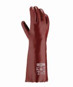 teXXor® topline Chemikalienschutz-Handschuh PVC ROTBRAUN – Bild 2