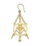 FHB ALBRECHT Ohrhänger Steinsetzer, gold