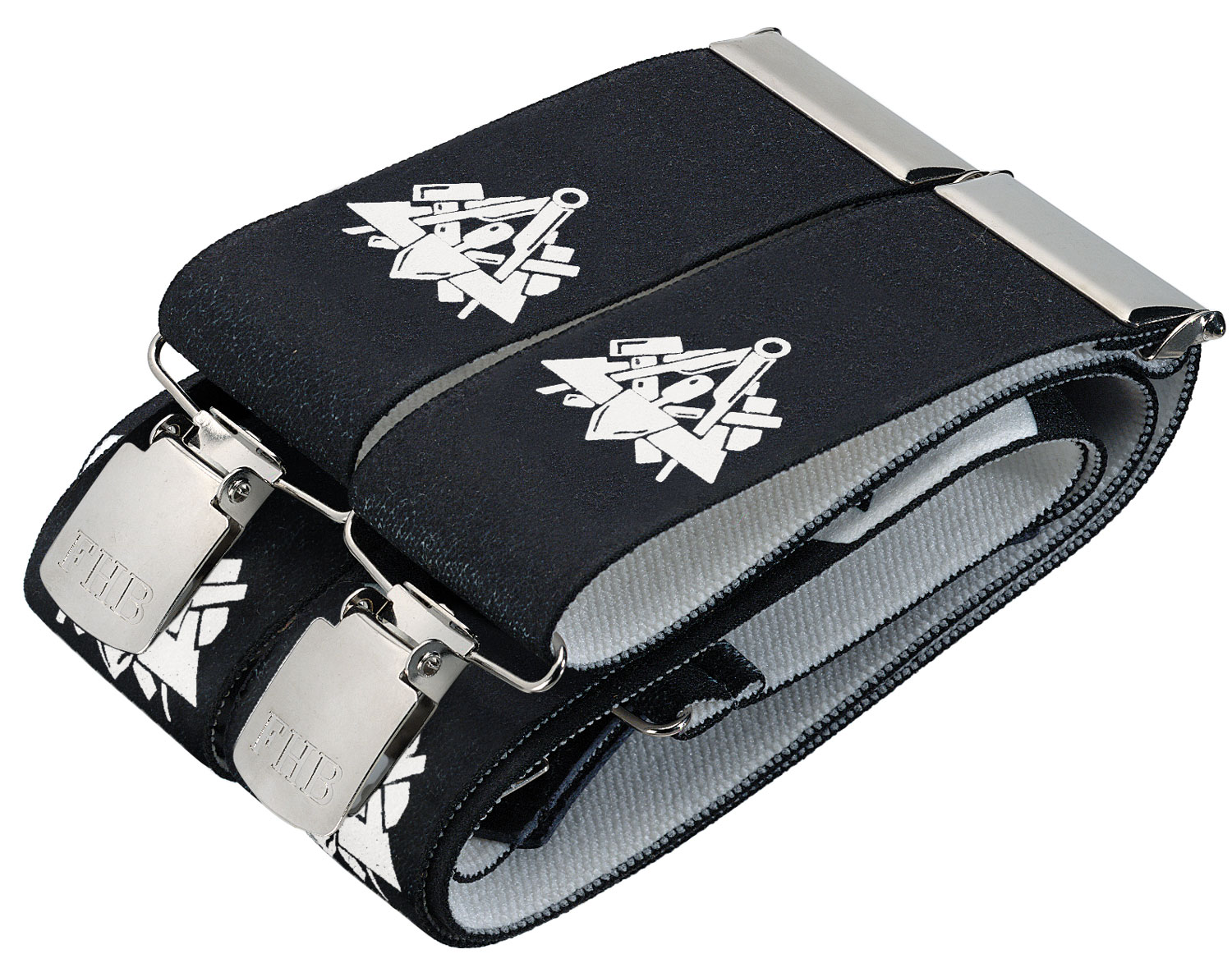 ALEXANDER-90200-20-front_web.jpg FHB ALEXANDER Hosenträger Maurer, schwarz, 120cm lang – Bild 1