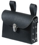 FHB ARNO Nageltasche einfach genietet mit Klappe, schwarz