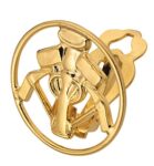 FHB HOLM Ohrclip Steinsetzer, gold