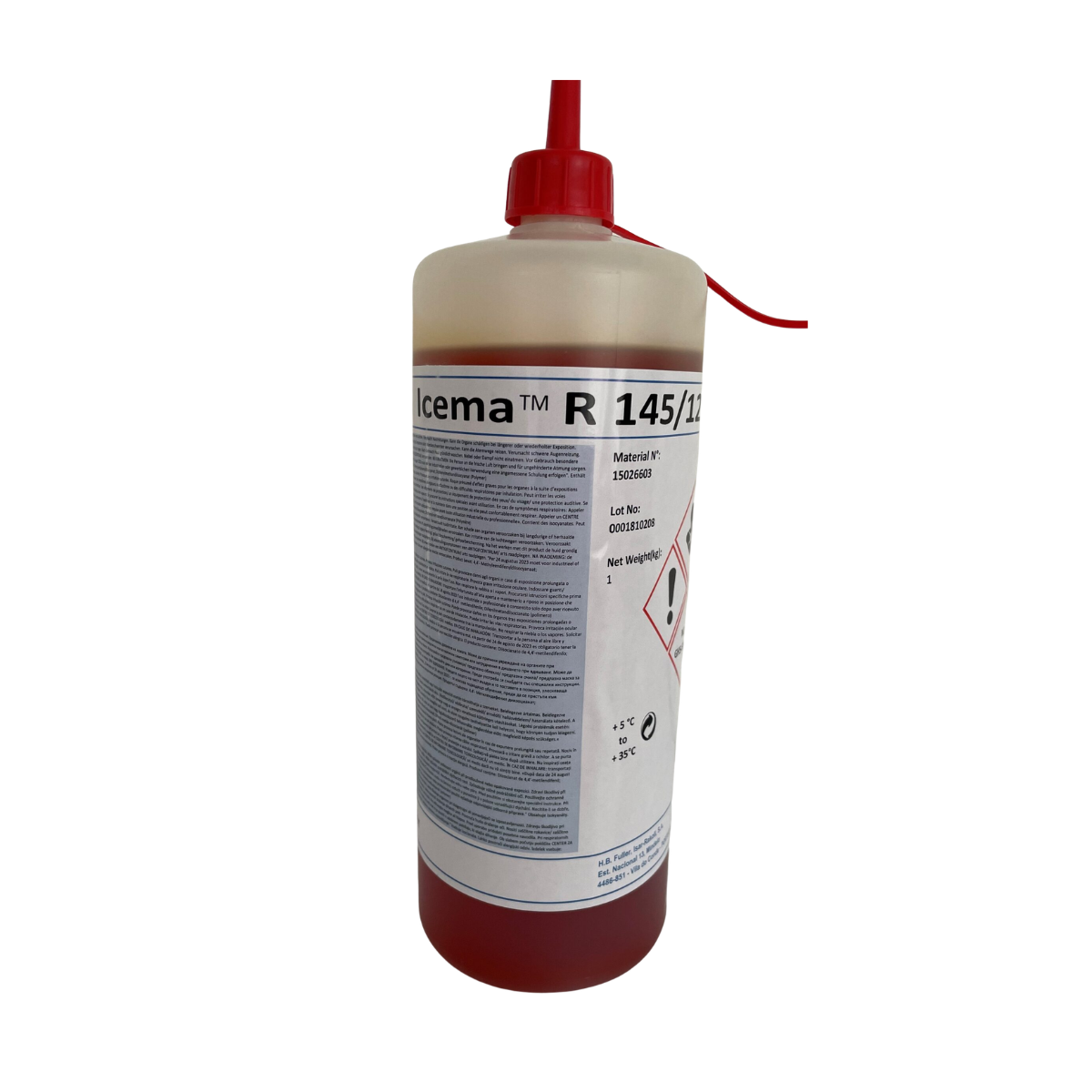 Industriekleber Icema R145_12 LLE LQ Flasche 1kg Icema R145/12 LLE LQ Flasche 1kg – Bild 1