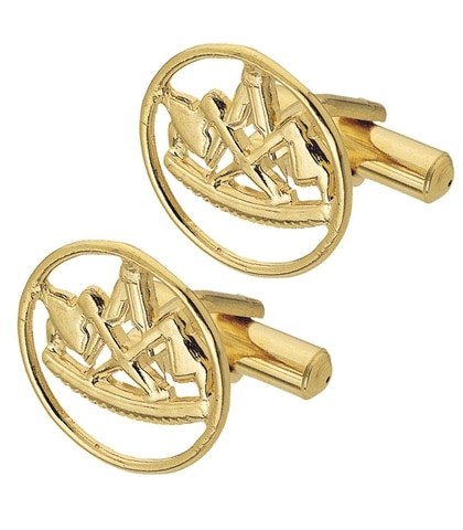 LEONARD-90110-81-front_web.jpg FHB LEONARD Manschettenknöpfe Zimmermann, gold – Bild 1