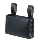 FHB STEFAN Nageltasche einfach genietet, schwarz