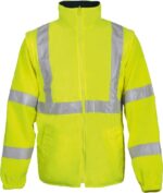 Warnschutz,Parka 5 in 1, leuchtgelb-marine – Bild 2