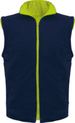 Warnschutz,Parka 5 in 1, leuchtgelb-marine – Bild 4